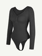Flex Long Sleeve Thong Bodysuit